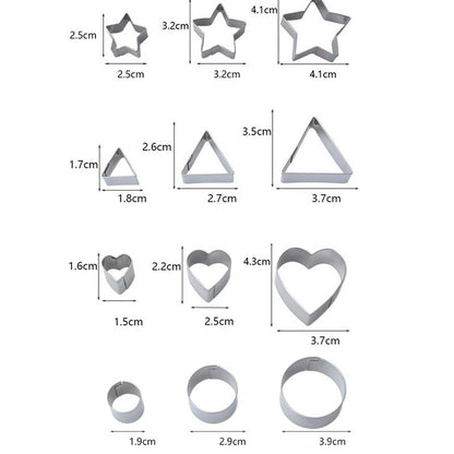 24-Piece Stainless Steel Christmas Cookie Cutters Set