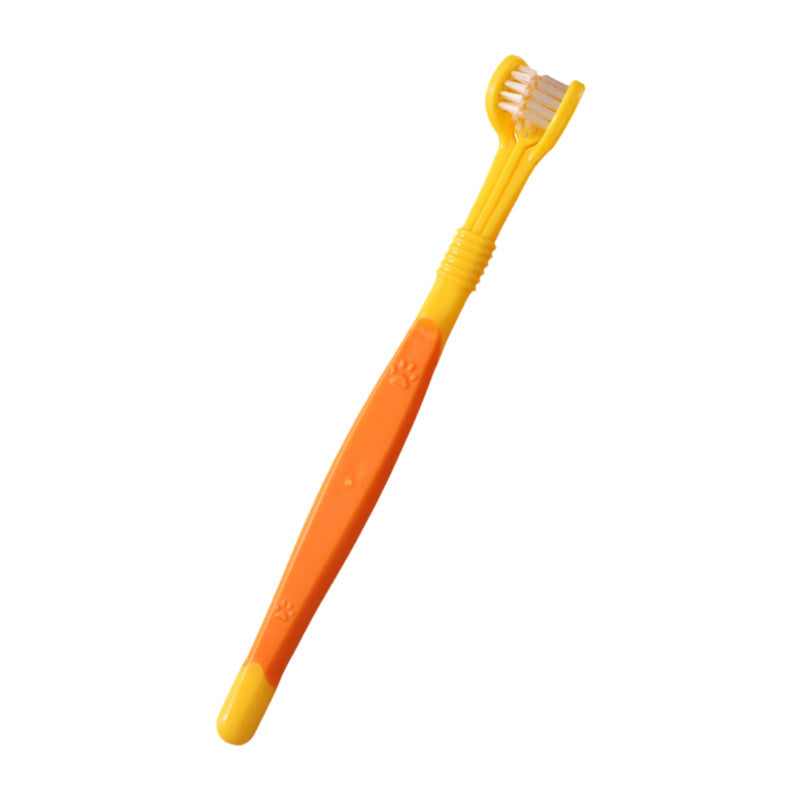 3-Sided Pet Soft Bristle Toothbrush