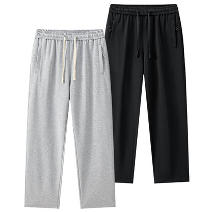 Stylish Casual Pants with Elastic Waistband & Drawstring