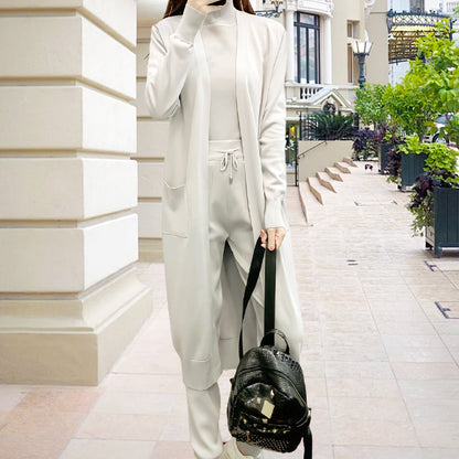 Women's Solid Color Fashion 3-Piece Set