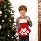 Cute Cat Paw Shaped Christmas Stocking Decor