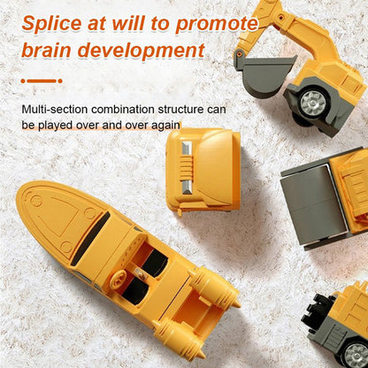 🎁🔥Limited Time 50% Off💓👦Magnetic Transform Engineering Car Assembled Toys
