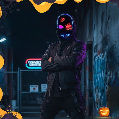 💀🎃Halloween LED Skull Mask -👏Most Popular in 2025!