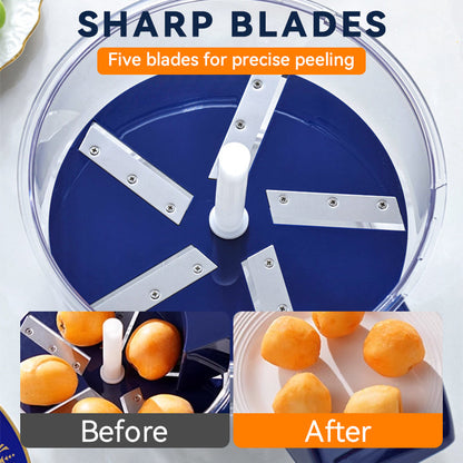 Transparent Electric Fruit and Vegetable Peeler🍇🧄