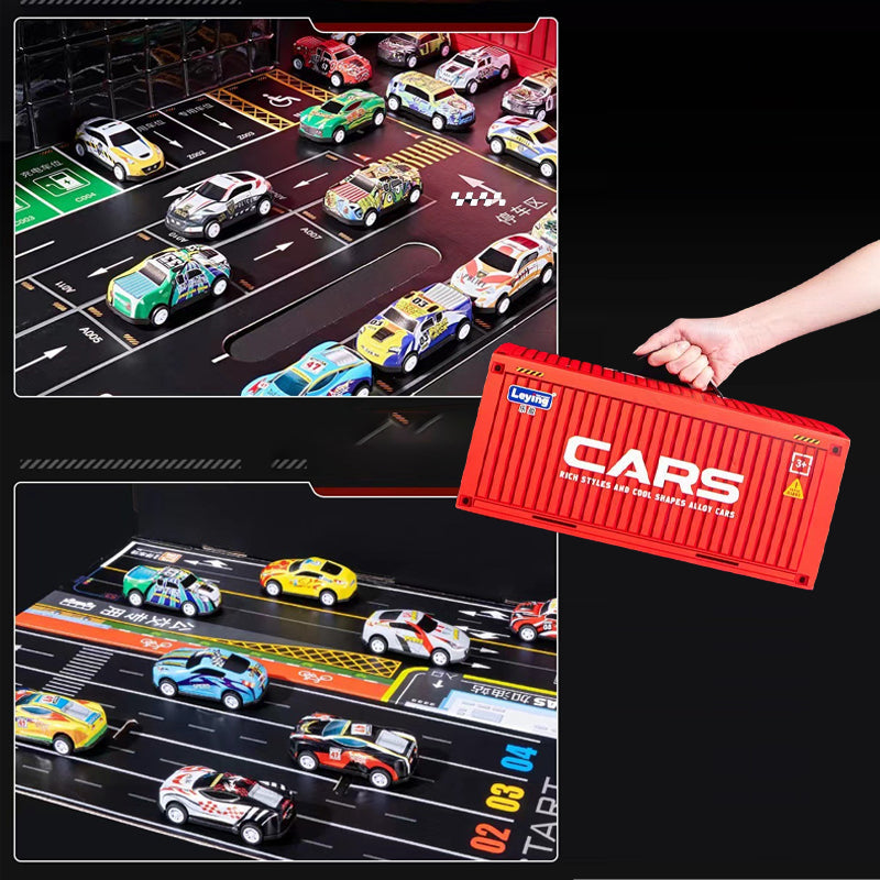 🎅Christmas promotion 49% OFF🎁48 Mini Pull-Back Cars with Built-In Garage Set