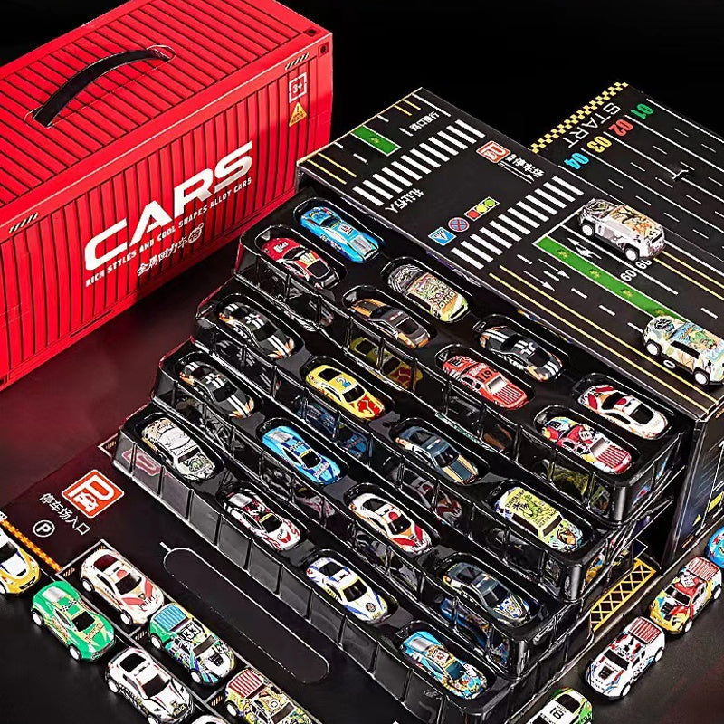 🎅Christmas promotion 49% OFF🎁48 Mini Pull-Back Cars with Built-In Garage Set
