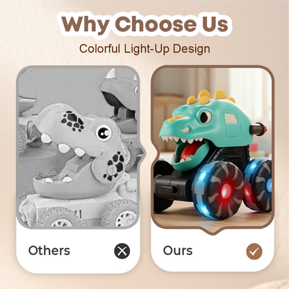 🦖2025 Hot Sale --50% Off🚙Press & Go Dinosaur Toy Car with Lights🎁