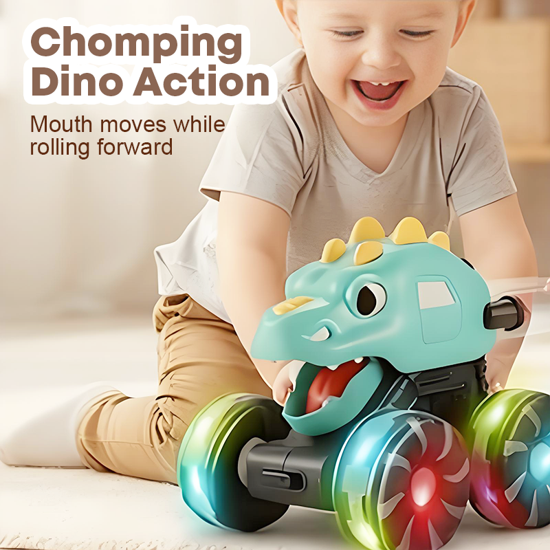 🦖2025 Hot Sale --50% Off🚙Press & Go Dinosaur Toy Car with Lights🎁