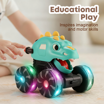 🦖2025 Hot Sale --50% Off🚙Press & Go Dinosaur Toy Car with Lights🎁
