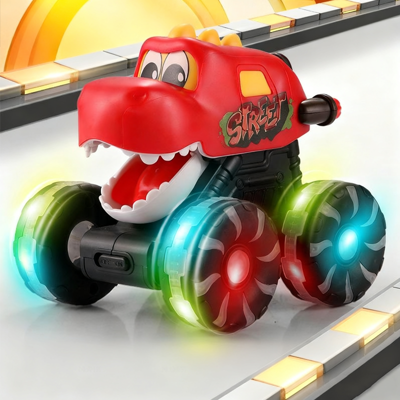 🦖2025 Hot Sale --50% Off🚙Press & Go Dinosaur Toy Car with Lights🎁