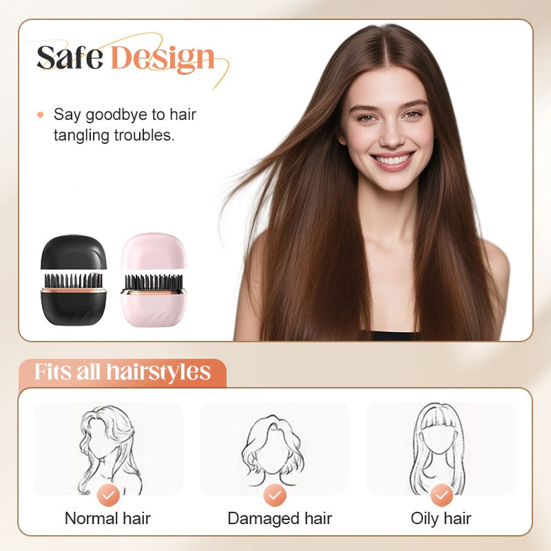 Mini Cordless Hair Straightener Comb