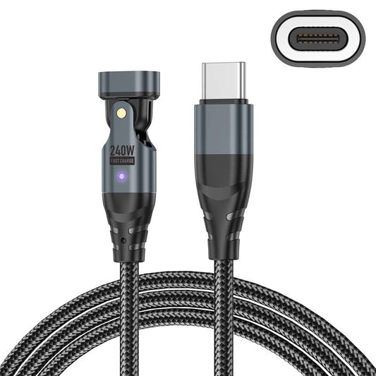PD 240W 180° Rotation Magnetic Charging Cable
