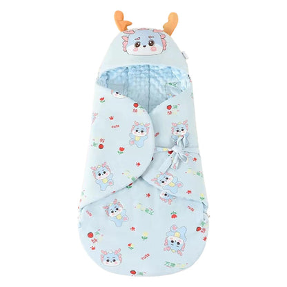 Cartoon Baby Sleep Sack with Anti-Startle Design