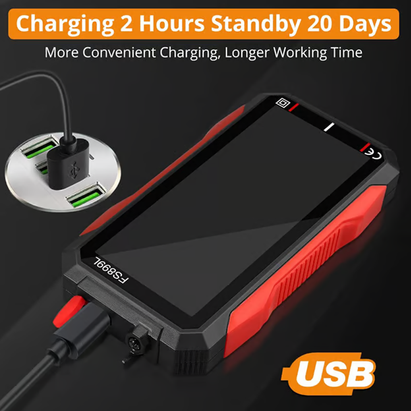 ⚡USB Rechargeable Digital Multimeter🔋– 6000 Counts, Large Color Screen & Backlight! 🛠️🔌
