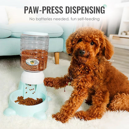 1.8L Smart Paw-Press Food Dispenser For Pets