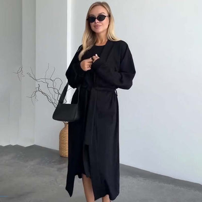 ⏳Limited-time 50% off⏰Women’s Sleeveless Dress & Robe (2-pcs set)👗🧥