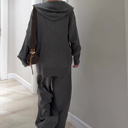 Women’s Fashion Hooded Top & Casual Pants 2-Piece Set