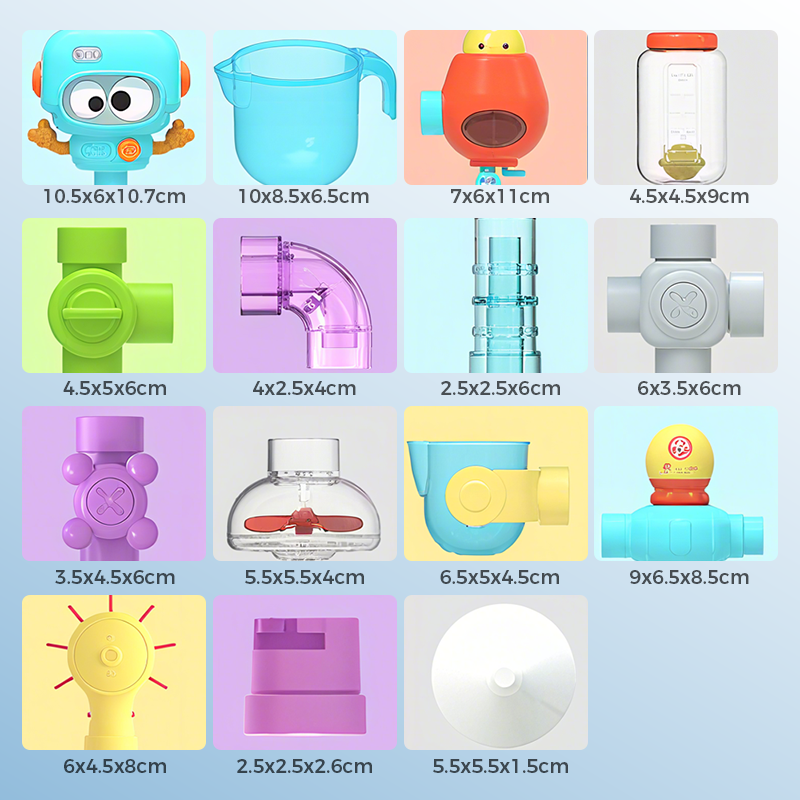 Waterworks Pipe Bath Toy Set for Kids