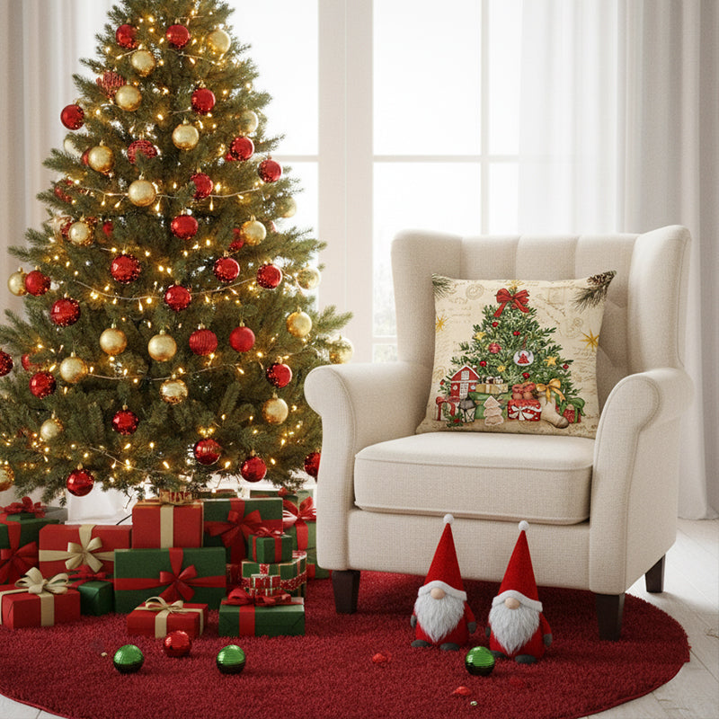 🎄🔥Christmas Promotion 50% OFF🔥Cute Christmas Print Pillow Cover