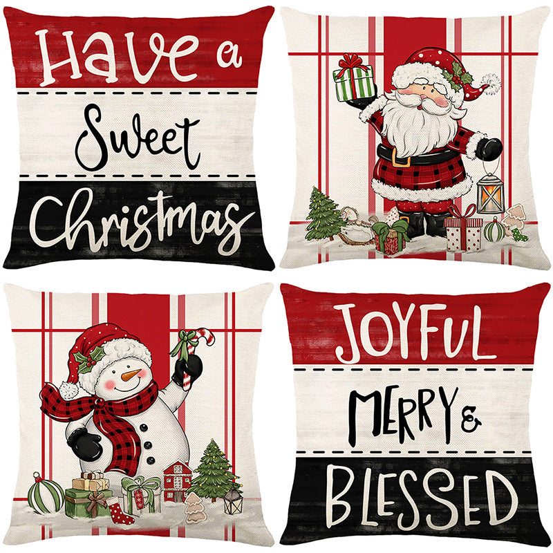 🎄🔥Christmas Promotion 50% OFF🔥Cute Christmas Print Pillow Cover
