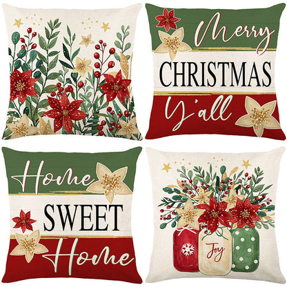 🎄🔥Christmas Promotion 50% OFF🔥Cute Christmas Print Pillow Cover