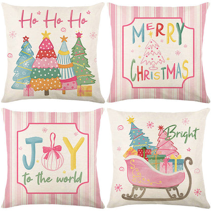 🎄🔥Christmas Promotion 50% OFF🔥Cute Christmas Print Pillow Cover