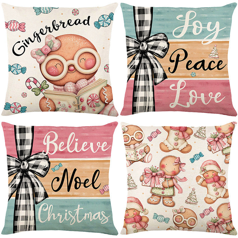 🎄🔥Christmas Promotion 50% OFF🔥Cute Christmas Print Pillow Cover