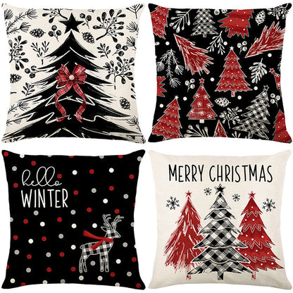🎄🔥Christmas Promotion 50% OFF🔥Cute Christmas Print Pillow Cover