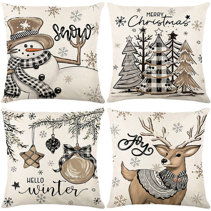 🎄🔥Christmas Promotion 50% OFF🔥Cute Christmas Print Pillow Cover