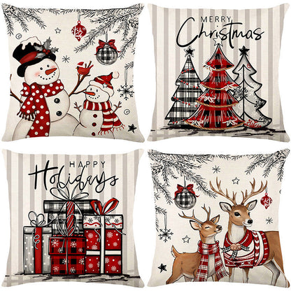 🎄🔥Christmas Promotion 50% OFF🔥Cute Christmas Print Pillow Cover