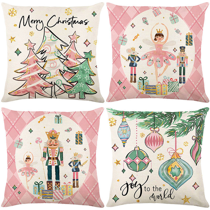 🎄🔥Christmas Promotion 50% OFF🔥Cute Christmas Print Pillow Cover