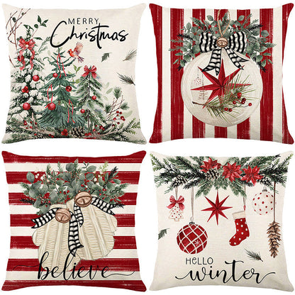 🎄🔥Christmas Promotion 50% OFF🔥Cute Christmas Print Pillow Cover