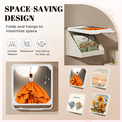 Waterproof Folding & Hanging Storage Box for Bathroom