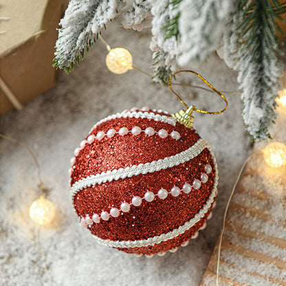 Sequin Shatterproof Christmas Ball Ornaments