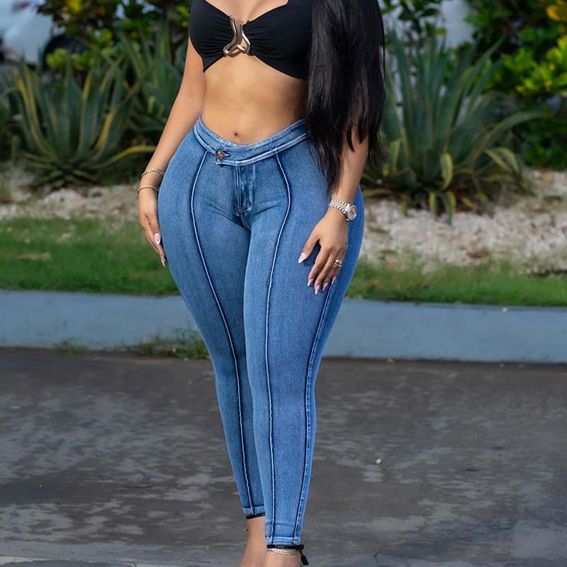 Women's Casual Stretch High Waist Jeans