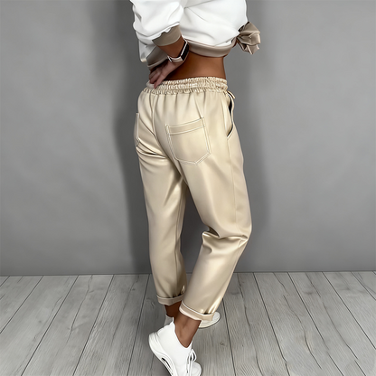 ⏳Time-Limited Special⏰Women’s Casual V-Neck Top & High Waist Pants 2-Piece Set