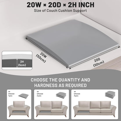🛋️ BUY 2 GET 1 FREE! ✨ Sofa Cushion Support for Sagging Seats - High-Density Foam Insert with Non-Slip Base for Enhanced Comfort & Posture 🏠💫