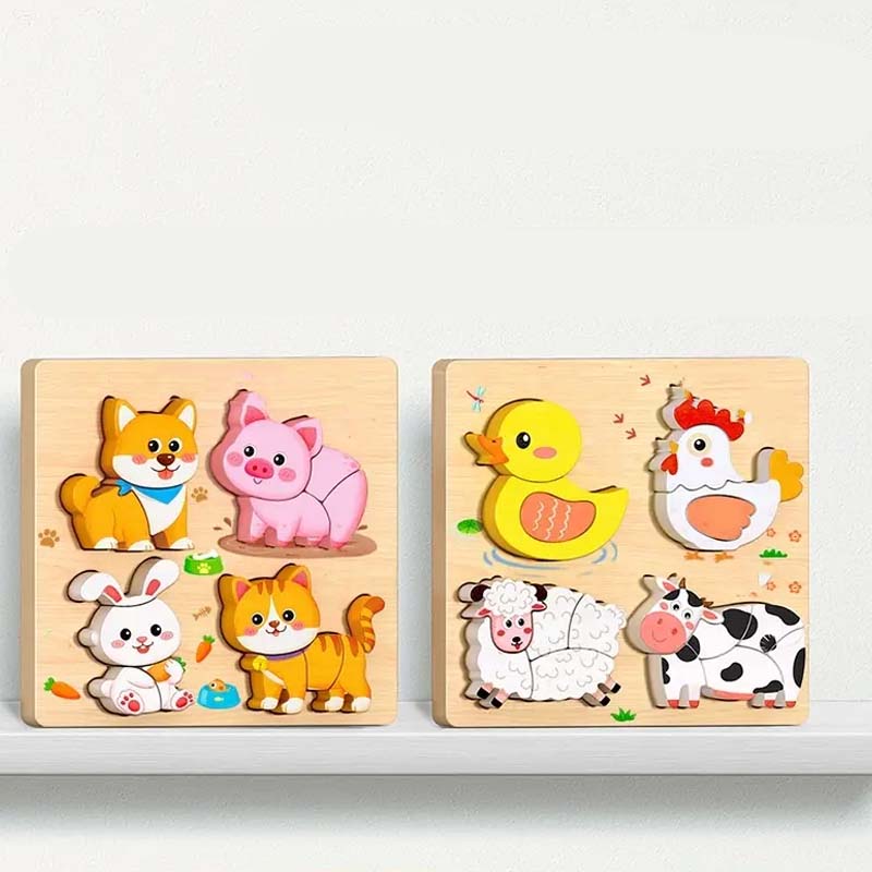 Educational Wooden 3D Puzzle