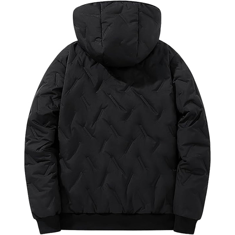 Men's Winter Warm Zipper Hooded Coat