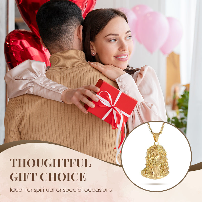 ✝️Buy 1 Get 1 Free✨Jesus Head Pendant Necklace(Chain Not Included)