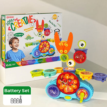 Transforming Gear Electric Building Blocks Toy