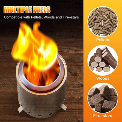 Outdoor Wood Burning Portable Fire Pit