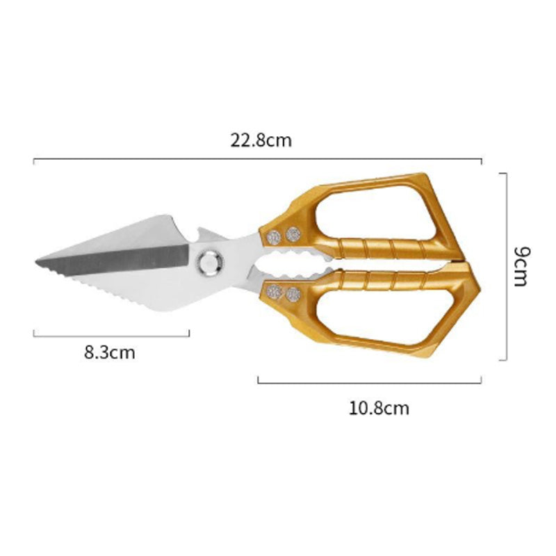 ✂️ BUY 2 GET 3! ✨ HEAVY-DUTY KITCHEN SHEARS - Multi-Function for Poultry, Herbs & More, Comfort Grip & Dishwasher Safe, Includes Nut Cracker and Bottle Opener 🍗🔧