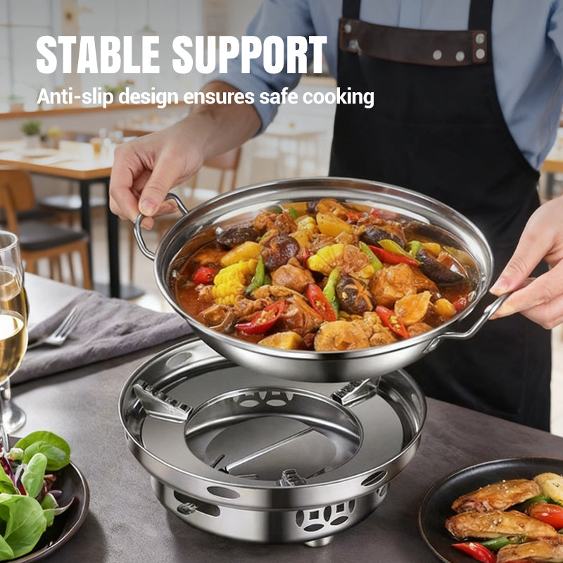 🔥HOT SALE - OVER 800 SOLD!🏆Windproof Alcohol Stove with Pot