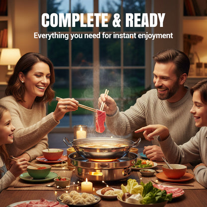 🔥HOT SALE - OVER 800 SOLD!🏆Windproof Alcohol Stove with Pot