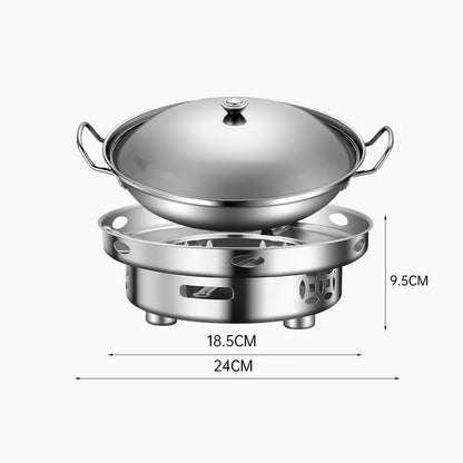 🔥HOT SALE - OVER 800 SOLD!🏆Windproof Alcohol Stove with Pot