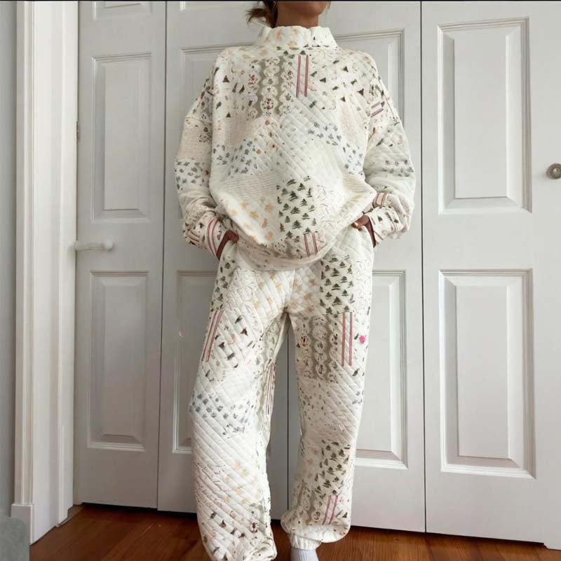 Women's Quilted Christmas Patchwork Set