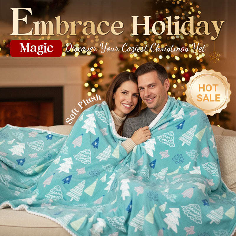 Cozy Christmas Throw Blanket