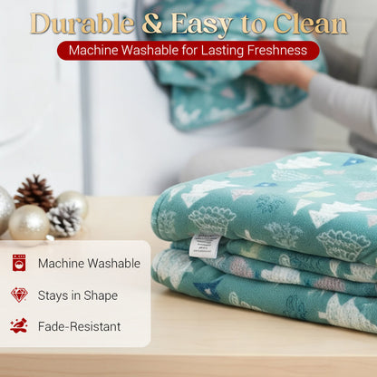 Cozy Christmas Throw Blanket