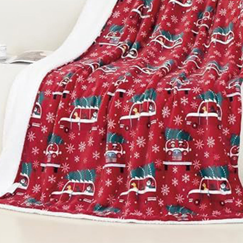 Cozy Christmas Throw Blanket